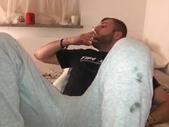 Sexy boy in his thongs