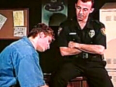 Gay hunk seduces a cop with a big dick