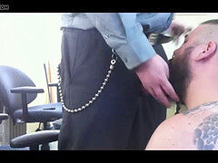 Rent-A-Cop teddy suck and smash