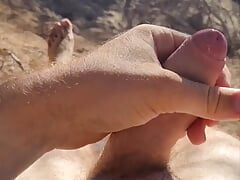 Cumming in the Dunes of Maspalomas Gran Canaria