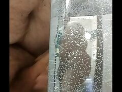 Oozin my creamy load in water