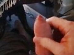 Wanking to porn