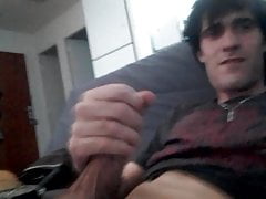 handjob and cumming shot