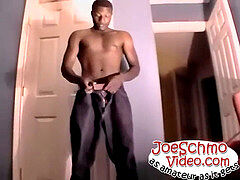 Black Joe gets hig yam-sized ebony manmeat sucked by a white dude