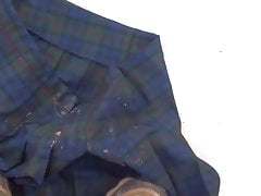 trample on green tartan 1 skirt