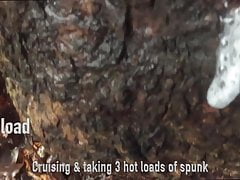 Cruising and getting 3 loads of spunk
