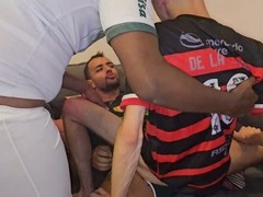 Wild ass-fuck with a huge cock for the first time