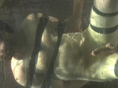 Extreme domination for a submerged slut in leather