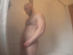 Hot shower session with a rugged man