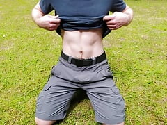 Getting naked on the grass