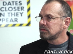 Truant stepson spitroast threesome with teacher and daddy