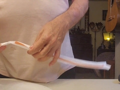 Preview of my #8 vid where I jack off my manstick and take a urinate with a catheter.