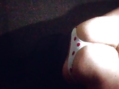 Bored and horny in girlfriends panties.