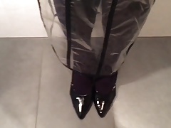 PVC and nylons pissing