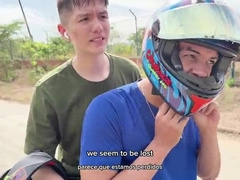 A walk with my bestie, Colombian Twunk, and me to the sea... finished in an outdoor plumb