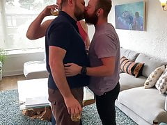 Tag Teaming a hot hairy guy with my bear bro