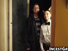 [censored]Gaymale.com - Austin Young handled to a pulsating penis by 2 guys