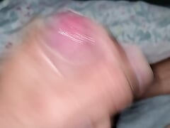 A quick horny wank before bed