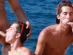 Beach facial with Mike Cage, Mathew Ross, Matt Loughton