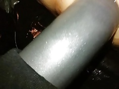 Big Dildo Anal Pounding on improvised fuckingmachine FK
