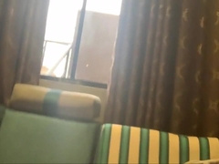 His Gril Friend Got Him Horny Over The Phone And I Was The One Near To Suck Him Off