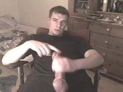 Muscular Man Strokes His Huge Cock