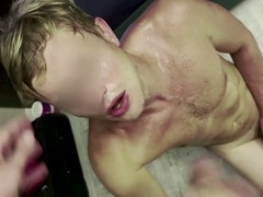 Amateur daddy enjoys big gay cock worship and harsh punishment