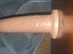 Close up Riding a Fat Dildo