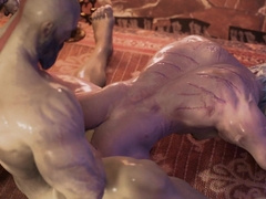 Kratos GOOD-SIZED PECKER vs. Geralt liberate DONK part two