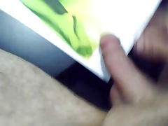 Tribute vid cumshot for my pantyhosed feet and ass