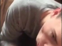 Red-Hot dude gulps meaty fountain