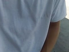 Flashing my dick on the sidewalk