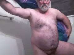 Bear shower, big bears, big cock