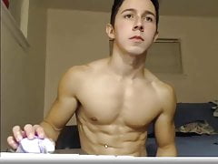 Paceiro Cute Muscle Hunk Cums and Flexes