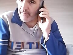 After a long phone call I have to touch my cock that wanted to be wanked