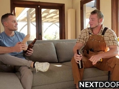 Luca Rosso and Jake Karhoff banging their buttholes hard