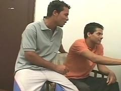 Twink gets his ass pounded hard by his gay roommate