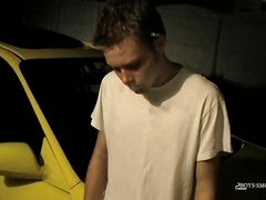 Gay Teen Stroked His Throbbing Cock While Smoking A Cig
