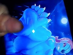 Undyne undertale feet and pussy sop cum tribute
