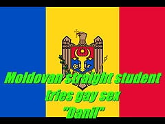 Moldovan straight student tries gay sex for the first time - "Danil"