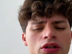 Curly twink Joe Dave suffers from extensive ass pounding from Igor Lucious