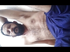 Wanking in the yard