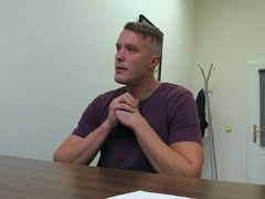 Inked blonde amateur ass-fucked on the desk