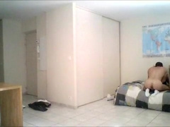 H?t?ro mari? la quarantaine fait la f?te ? ma chatte