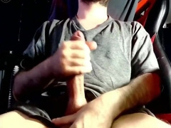 Super-Naughty stud with huge stiff man rod. Stroking off with me, satisfy