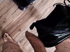 Cum on his Nike 270