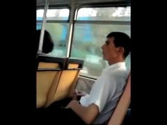 caught jerking off in the bus