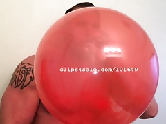 Ballon Fetish - Brock Blowing Balloons Video 1