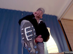 Nike shox, riding, huge dildos