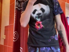 Fap off in the douche and then spunk on my toothbrush and tidy my teeth with jizz